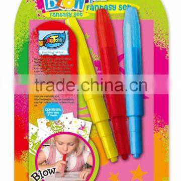 Hot Sale Blow Pens Fantasy Set ,DIY PAINT,no-toxic