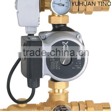 mixing circulating pump center for underfloor heating system