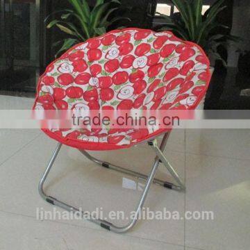 folding round moon chair