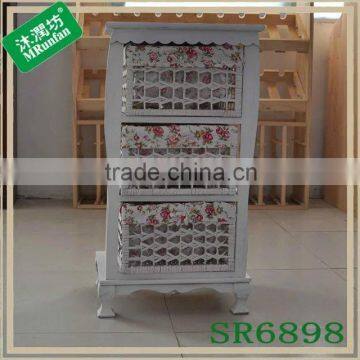 Wholesale Woven Fabric Pattern Wood Cabinets photo-2