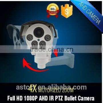 4X Motorized Zoom AHD Camera 2.0MP PTZ AHD Color IR Bullet Security Camera 80m IR Long Distance