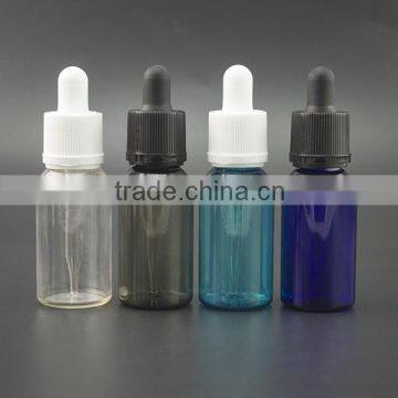 glass pipette 30ml round shape clear pet dropper bottles with white child proof cap rubber                        
                                                                                Supplier's Choice