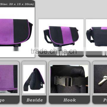 High quality hot sale special fashion Trendy mens Messenger Shoulder Bag black nylon PU factory price