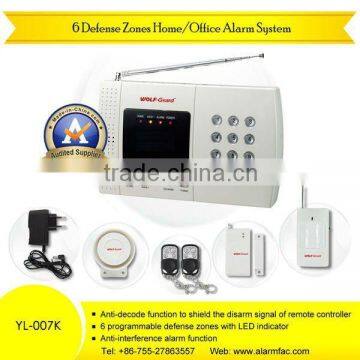 Cheapest professional Business/Home GSM Alarm System YL-007K