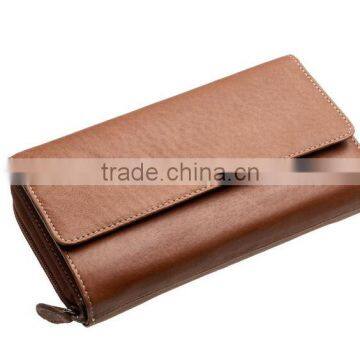 Good quality Factory price OEM RFID Big Fat Flap Women Wallet