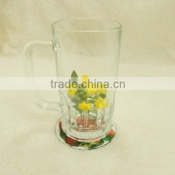 22oz glass beer with stein clear surface for sublimation printable mug