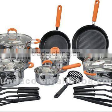 Nonstick aluminum cookware set pot & turner