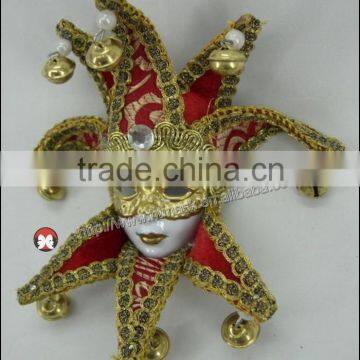 Mask Wall Hanging DECORATIVE CERAMIC MASK FEMALE JESTER, WALL HANGING. MADE IN CHINA photo-3