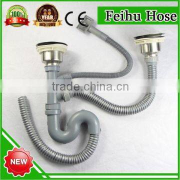 2016 small factory idea flexible sink hose, pvc flexible sewer hose, rubber flexible sink drain hose