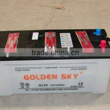 12V 150A automobile battery