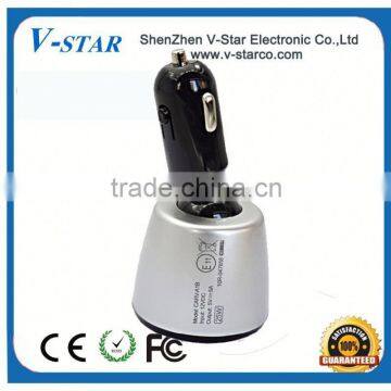 2015 Hot Selling Portable Dual USB Car Charger, With Temperature, Voltage and Amper Display