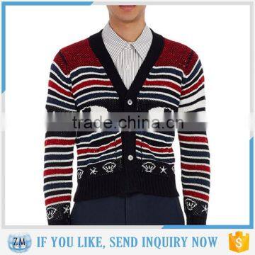 jacquard cardigan sweater with low price