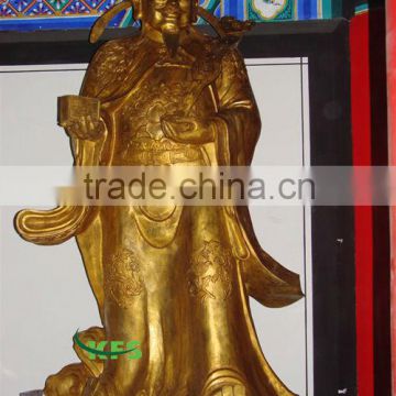 Brass Chinese god statue