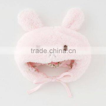 baby boa caps and hats wholesale cute animal ear high quality check dot pattern lining and strap infant wear child clothes