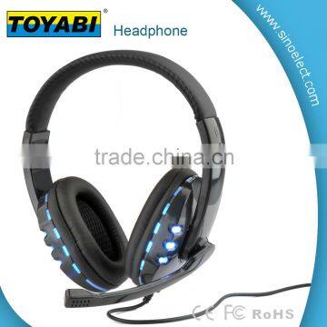 Stereo LED Lighting gaming Headphone Headset Headband with Mic for PC Computer