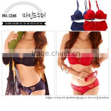 2014 Manufacturer Unique New fashion Design Wholesale lovely girl bra panty set sexy