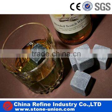 Grey granite small cube rock for wine