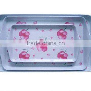 Personalized melamine snack tray