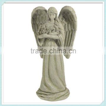 Unpainted garden angel statue wholesale