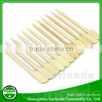 high quality flat bamboo handle bbq skewers