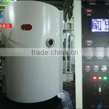 Shoe heel vacuum coating machine with double doors