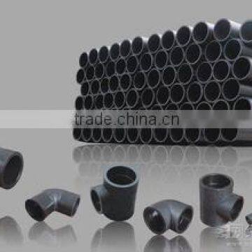 HDPE Pipe/PE Black Pipe with 90 degree elbow and other fittings
