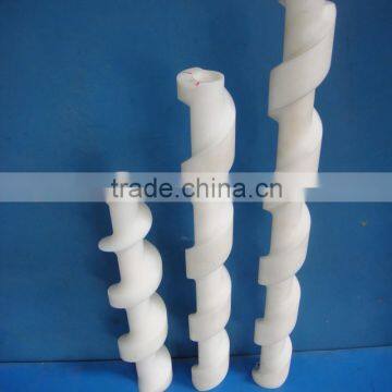 Wholesale Engineering Plastic Custom POM Plastic Raw Mateiral Conveyer Screw Rod photo-4