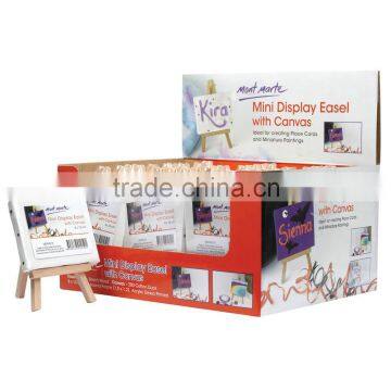 Mont Marte Mini Display Easel With Canvas 8x10cm