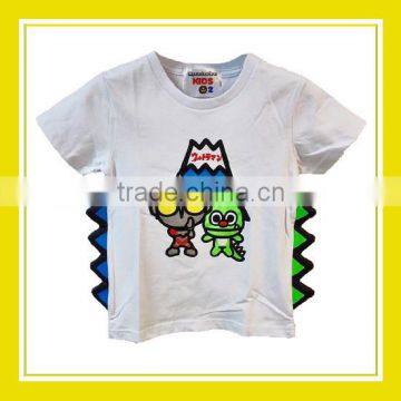 The New Summer 2016 Products Bros Brosdion Boy Cotton Printed Short Sleeve White T-Shirt