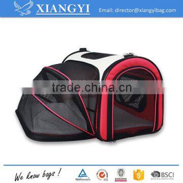 Expandable Foldable Travel Carrier Airline Approved Pet Carrier With Breathable Mesh Side Door and Window photo-2