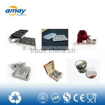 Patent metal ice cube with foodgrade stainless steel