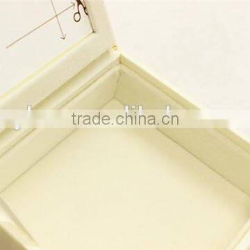 Sweet White Drawer Type PU Leather Jewelry Box photo-2