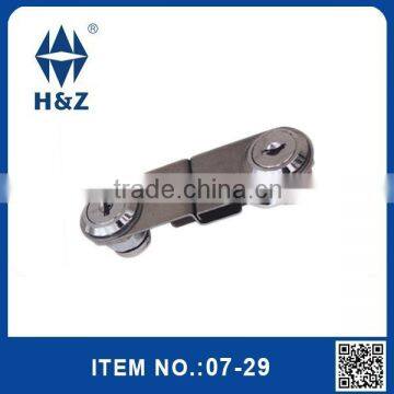 Cabinet swinging glass door lock