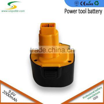 For Dewalt 9.6V 2.0Ah NI-CD Power Tool Battery fit DE9062/DE9036/ DE9061/DE9071/DW9061