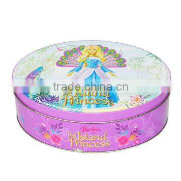 Customized oval tin box