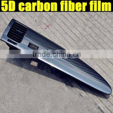 Hot selling newest 5D glossy carbon fiber film/5D carbon fiber wrap