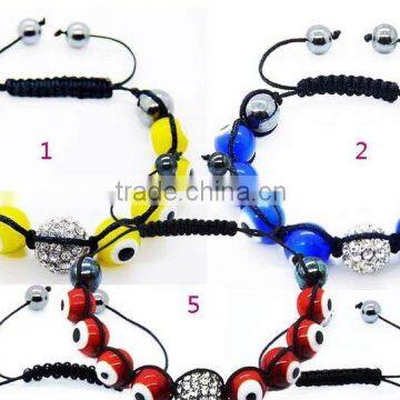 evil eye shamballa bracelet