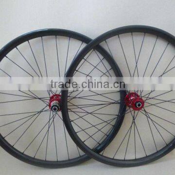 26er carbon wheels MTB 26er 23.5mm depth 24mm width of rims Novatec D711/712 super light MTB hubs 32H-32H