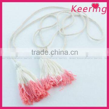 New fashion double-end cotton tassel fringe trim cord for clothing