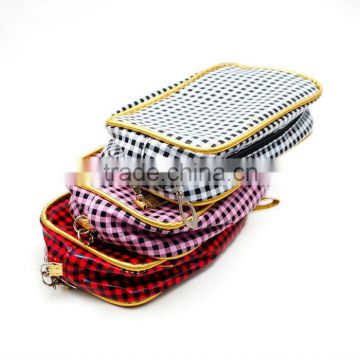 Grid Cosmetic Bags/Cases of mixed colors