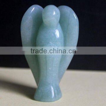 Hot seller high quality dye blue jade angel jewelry beads