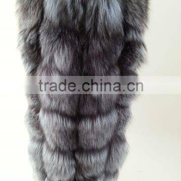 2016 hot selling silver fox fur vest