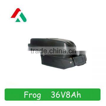 36V 8Ah Frog type Lithium-ion battery pack for e-bike