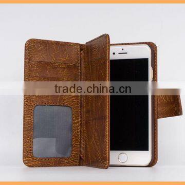 Hot sale leather smart cover phone flip case for iphone6