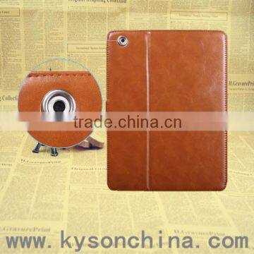 Kyson laptop 360 all around protective case cover, Anti-shock leather case for ipad