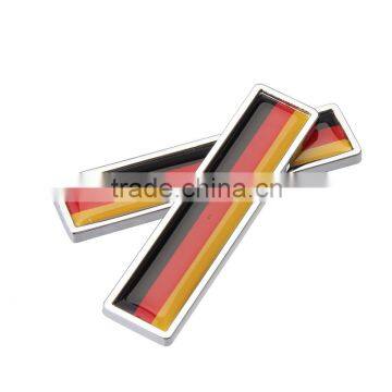 2 PCS Zinc Alloy Germany Flag Sticker Decal for Cars Trucks Motorcycle
