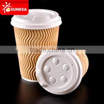 8oz Kraft Ripple Hot Coffee Paper Cups photo-5