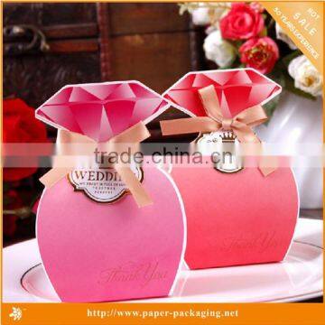 art paper beautiful color wedding kraft boxes custom