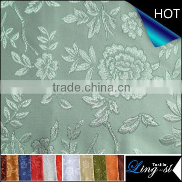 Jacquard satin Curtain Fabric DSN395