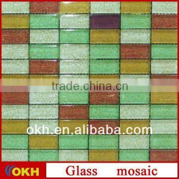 SH-EJ50H1 Gold foil glass mosaic tile